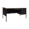Flash Furniture 30 in D X White Oak, 60 in W X GC-M-BLK-175-WHTOAK-GG - alternate 2
